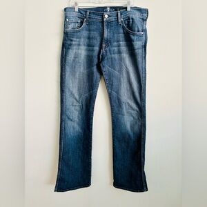 7 For All Mankind Dark Blue Bootcut Jeans ‘A’ pkt bootcut 36